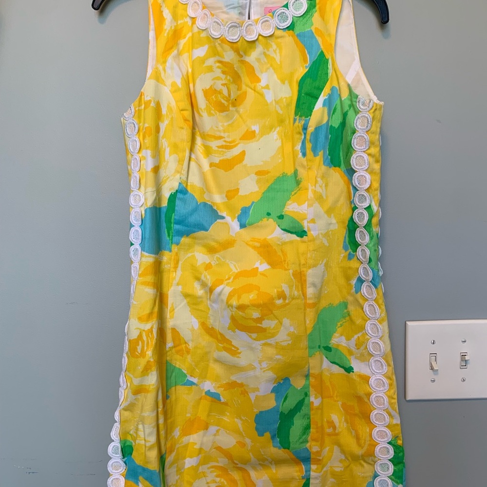 Lilly Pulitzer First Impressions Yellow Shift Dress